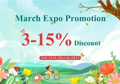 Die Promotion für die März-Expo steht vor der Tür